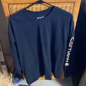 Dark blue carhartt long sleeve